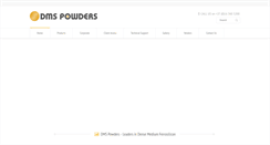 Desktop Screenshot of dmspowders.com